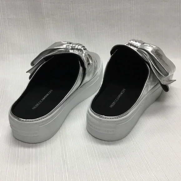 REBECCA MINKOFF New Silver Slide On Shoes - Picture 5 of 7
